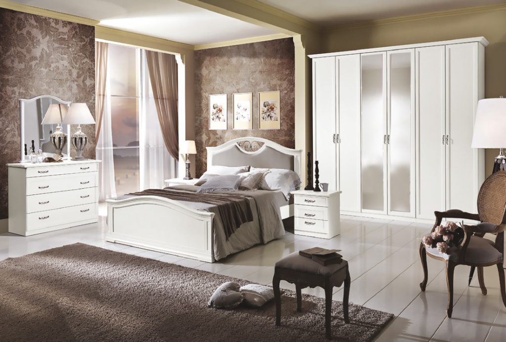 Camera matrimoniale DEMETRA  bianco frassino