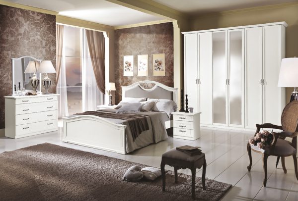 Camera matrimoniale DEMETRA  bianco frassino