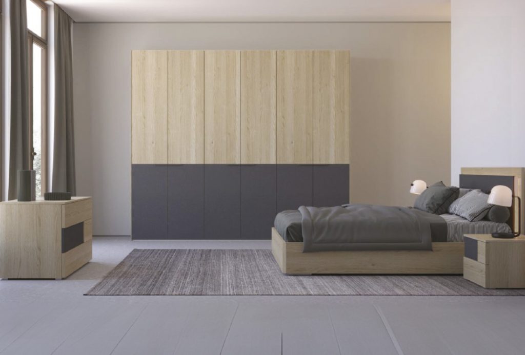 Camera matrimoniale DOUBLE moderna con armadio scorrevole