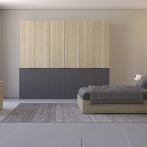 Camera matrimoniale DOUBLE moderna con armadio scorrevole