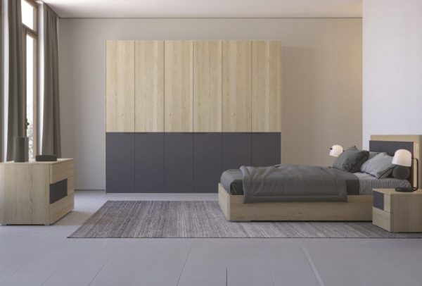 Camera matrimoniale DOUBLE moderna con armadio scorrevole