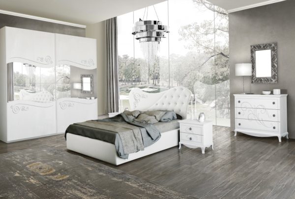 Camera matrimoniale NUVOLA  bianco frassino