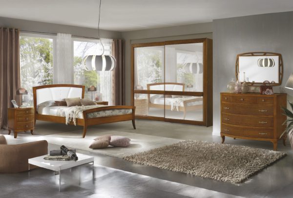 Camera matrimoniale SOLE  noce patinato