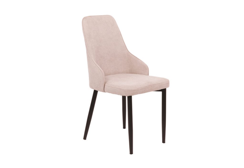 Sedia Chantal in tessuto beige