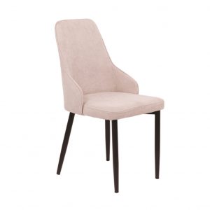 Sedia Chantal in tessuto beige