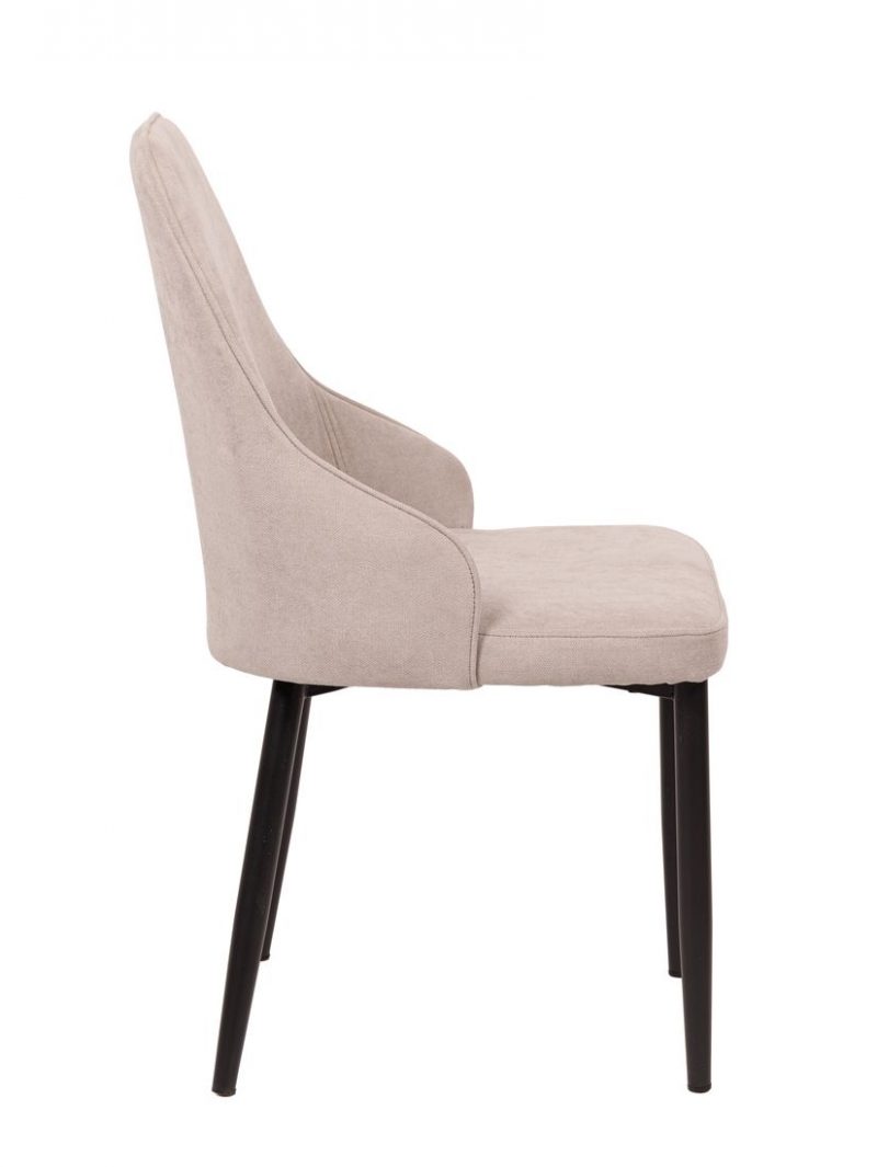 Sedia Chantal in tessuto beige