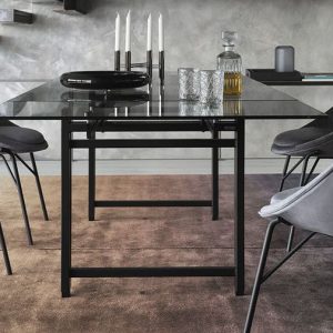 cs-4119-xr_02 Tavolo BERLIN allungabile in vetro e metallo