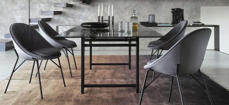 cs-4119-xr_02 Tavolo BERLIN allungabile in vetro e metallo