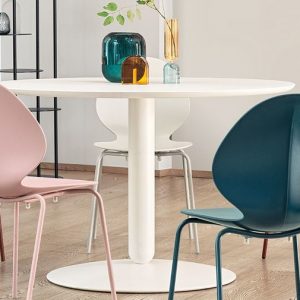 Tavolo rotondo BALANCE  bianco opaco