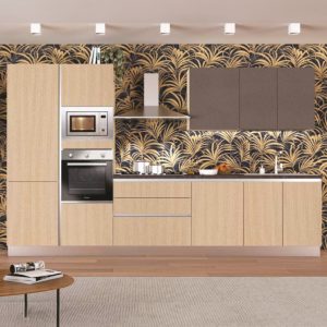 Cucina moderna ambra con gola 363
