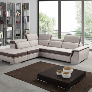 Divano Moderno Alessia angolare con letto estraibile