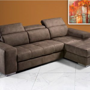 Divano MARZIA con letto estraibile e chaise longue