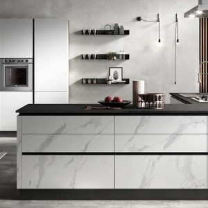 evo-cucina-eos-effetto-marmo-glass-bianco-opaco Cucina Moderna EOS - Evo Cucine