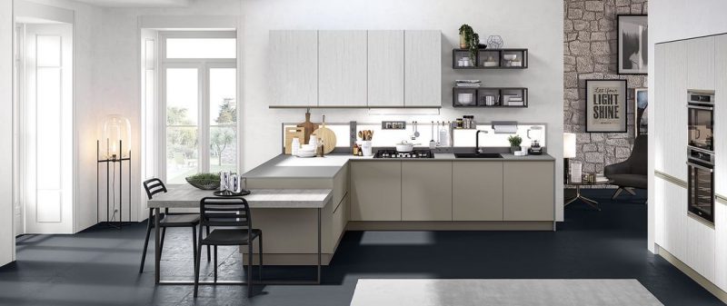 evo-cucina-maia-argento-fango-opaco_01 Cucina Moderna MAIA - Evo Cucine