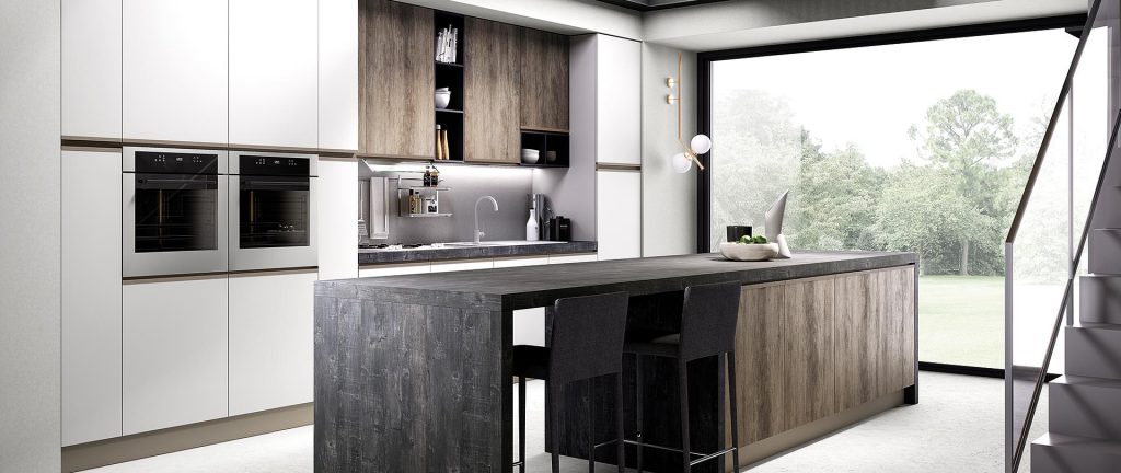 evo-cucina-maia-legno-naturale-bianco-opaco Cucina Moderna MAIA - Evo Cucine