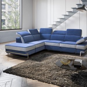 Divano angolare MIRABELLA con letto e  angolo contenitore