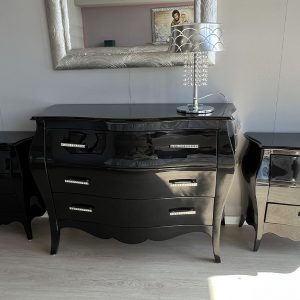 Trittico laccato nero lucido LAURANA