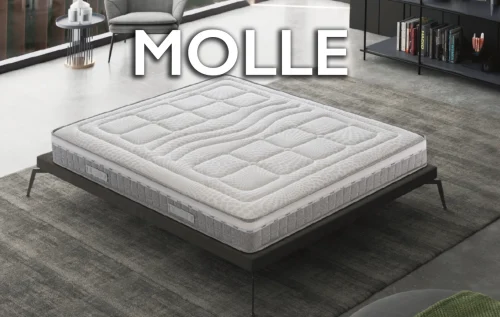 Materasso Dotolo Molle con 800 molle indipendenti e topper memory Dotolo Mobili