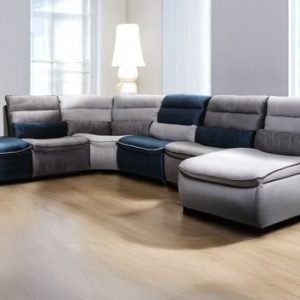 Divano NORA angolare componibile in tessuto