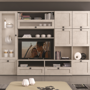 Parete attrezzata Laura spatolato