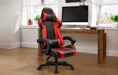 148/02 Poltrona Gaming Rosso Nera Inclinabile