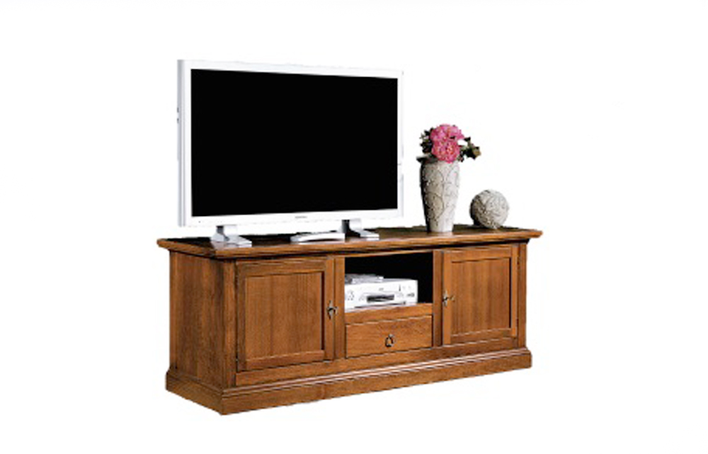 Porta Tv in legno noce