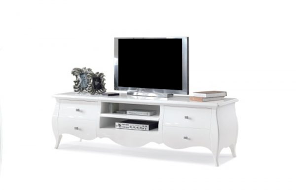 porta_tv_shabby_bianco_4cassetti_dotolo_mobili Porta Tv shabby 4 cassetti + 2 vani
