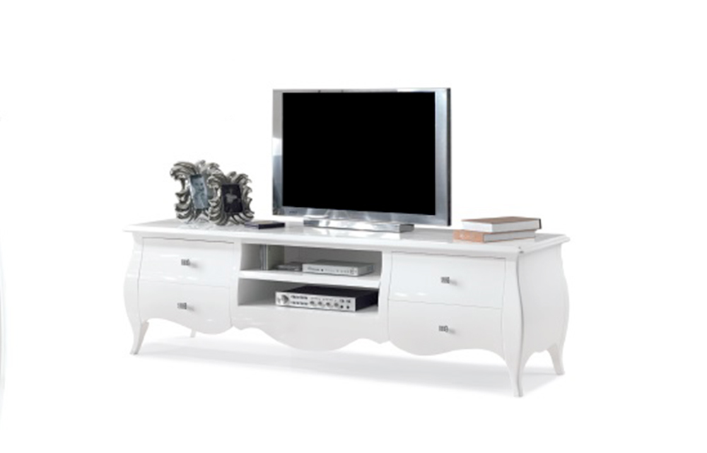 porta_tv_shabby_bianco_4cassetti_dotolo_mobili Porta Tv shabby 4 cassetti + 2 vani