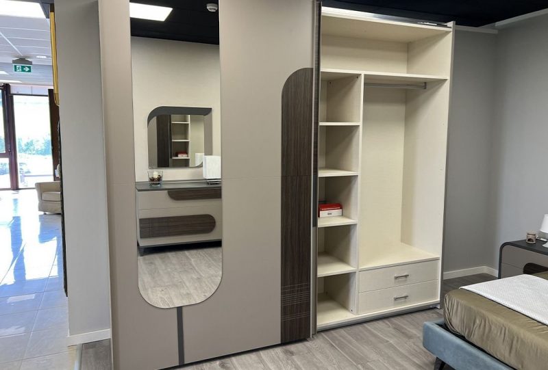 Camera matrimoniale TRENDY GREY  completa - OFFERTA SABER