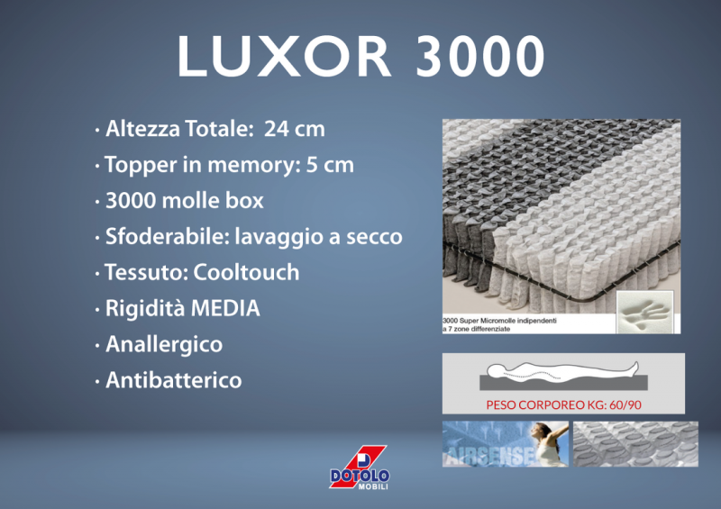 schede-materasso_luxor_dotolo_mobili Materasso LUXOR 3000 presidio Medico