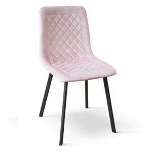 sedia-in-velluto-1950-rosa-dotolo-mobili Sedia trapuntata ergonomica in velluto rosa