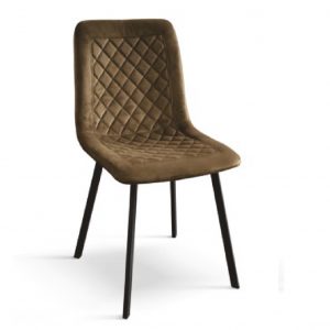 sedia-in-velluto-trapuntata-1960-marrone-dotolo-mobili Sedia trapuntata ergonomica in velluto marrone