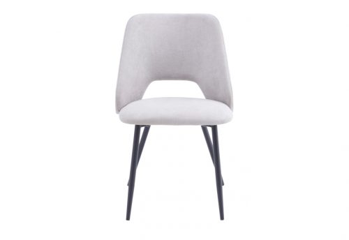 Sedia moderna imbottita Jamie grigia