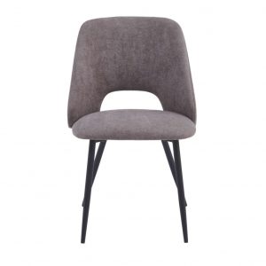 Sedia moderna imbottita Jamie tabacco