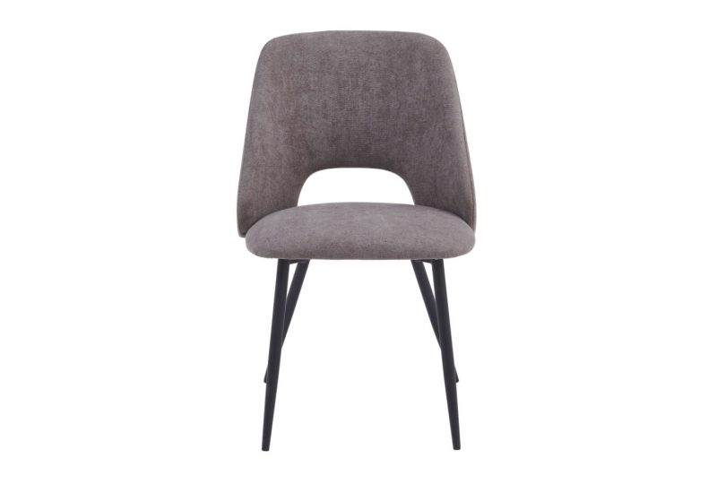 Sedia moderna imbottita Jamie tabacco