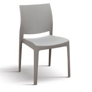 sedia-moderna-polipropilene-grigio-dotolo-mobili Sedia moderna in Polipropilene Grigia