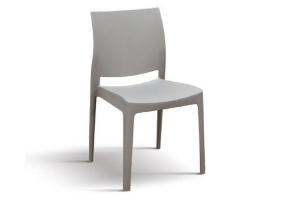Sedia moderna in Polipropilene Grigia