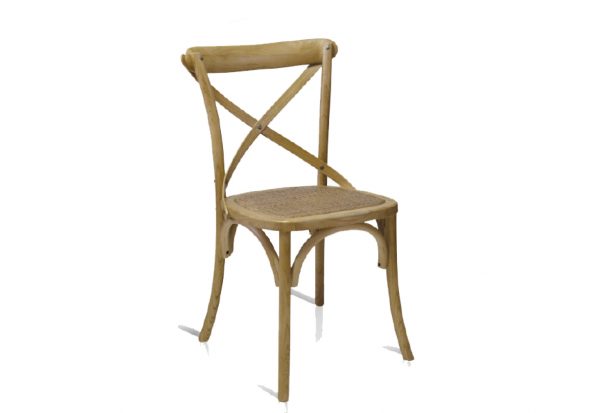 Sedia Shabby in legno rovere