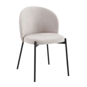 sedia-shelly-in-tessuto-beige-dotolo-mobili Sedia Shelly in Tessuto Beige con Gambe Nere