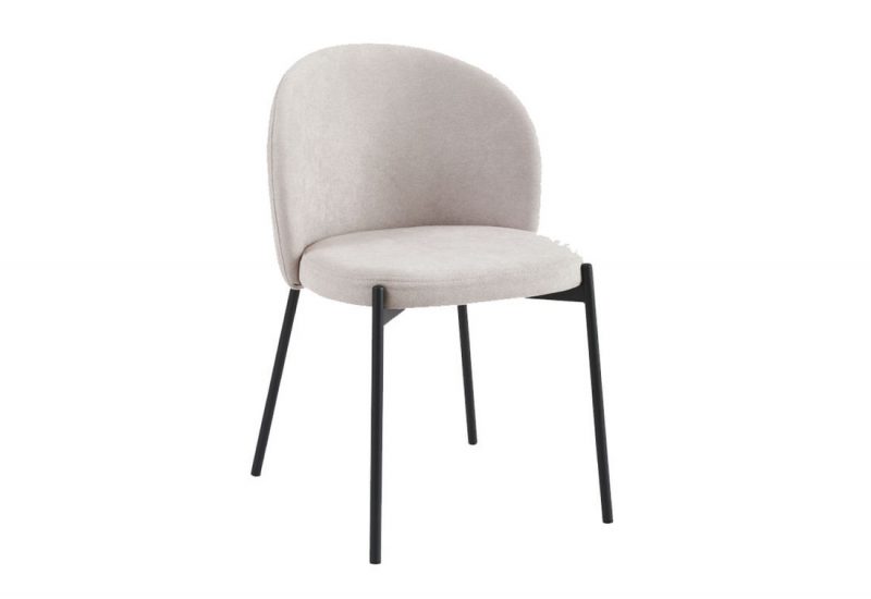 sedia-shelly-in-tessuto-beige-dotolo-mobili Sedia Shelly in Tessuto Beige con Gambe Nere