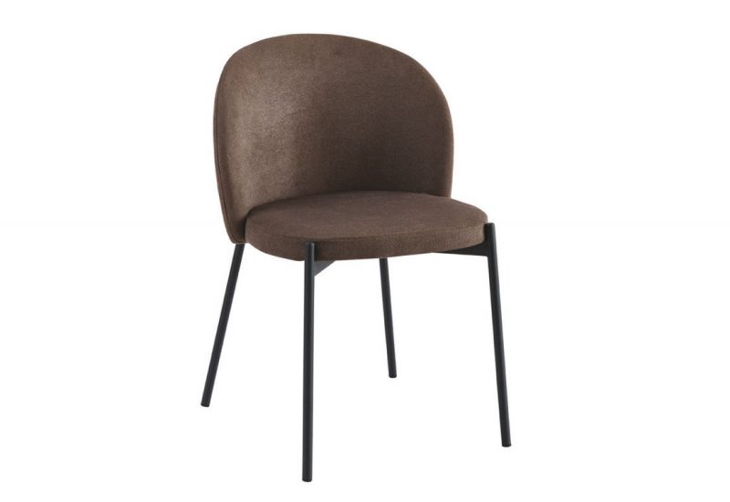 sedia-shelly-in-tessuto-tabacco-dotolo-mobili.jpg Sedia Shelly in Tessuto Tabacco con Gambe Nere