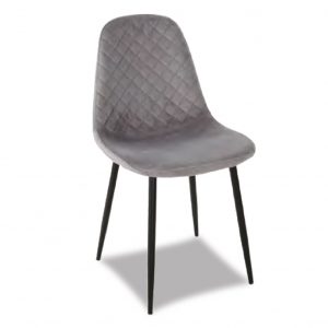 sedia_new_lena_velluto_grigia_dotolo_mobili Sedia New Lena in velluto Grigio