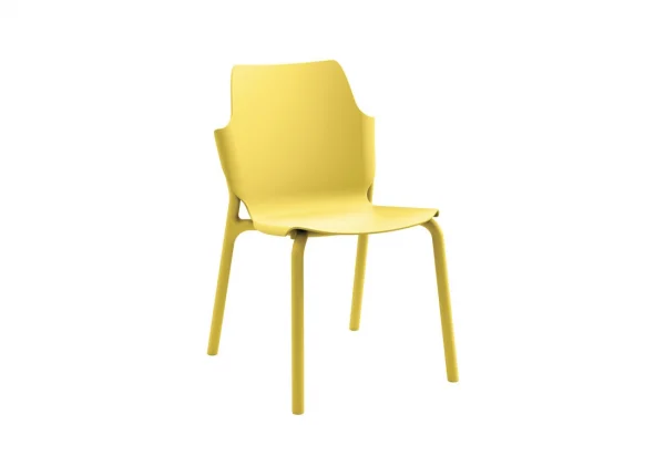 Sedia Shila in polipropilene color ocra