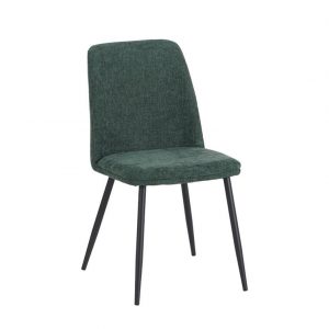 Sedia Tracy in tessuto colorverde scuro