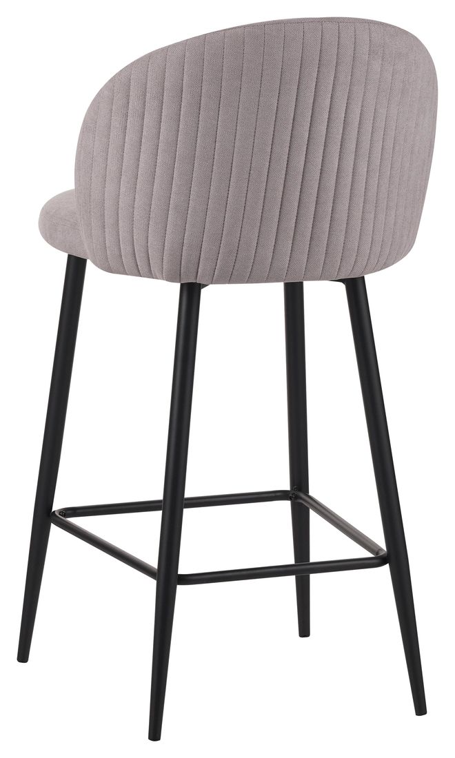 sgabello_shelly_beige2 Sgabello Shelly in tessuto beige con gambe nere