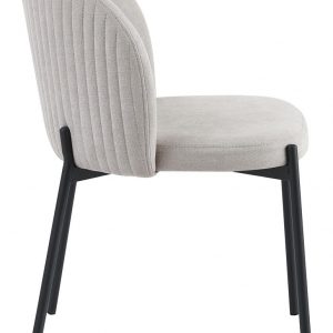 shelly_grigia2 Sedia Shelly in Tessuto Beige con Gambe Nere