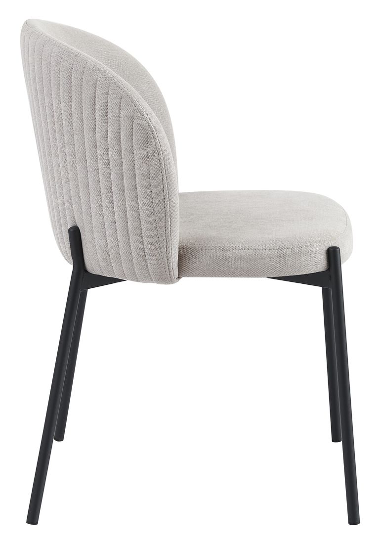 shelly_grigia2 Sedia Shelly in Tessuto Beige con Gambe Nere