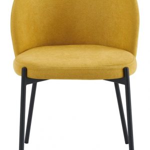 shelly_senape1 Sedia Shelly in Tessuto Senape con Gambe Nere