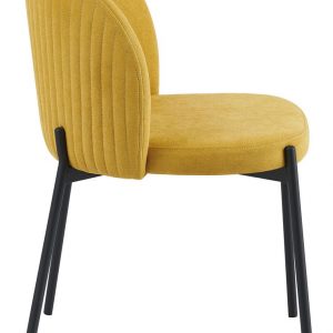 shelly_senape2 Sedia Shelly in Tessuto Senape con Gambe Nere