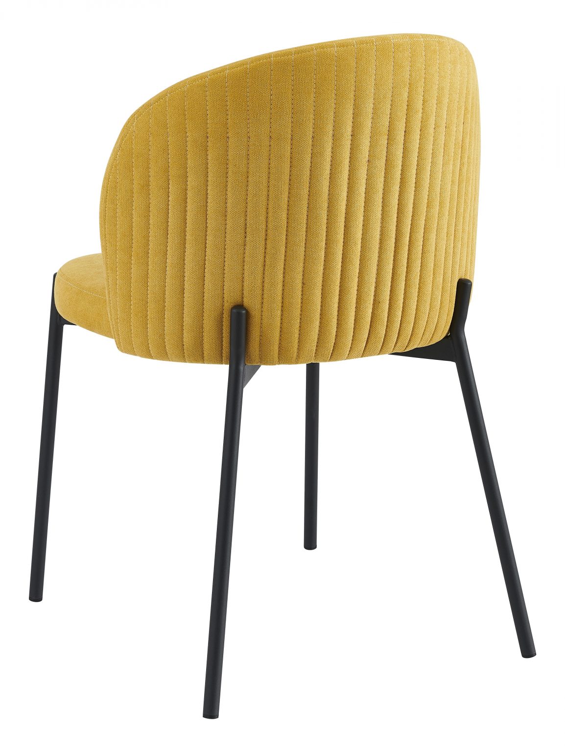 shelly_senape3 Sedia Shelly in Tessuto Senape con Gambe Nere